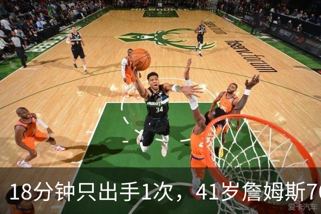 18分钟只出手1次，41岁詹姆斯76人首秀靠8罚全中拿10分